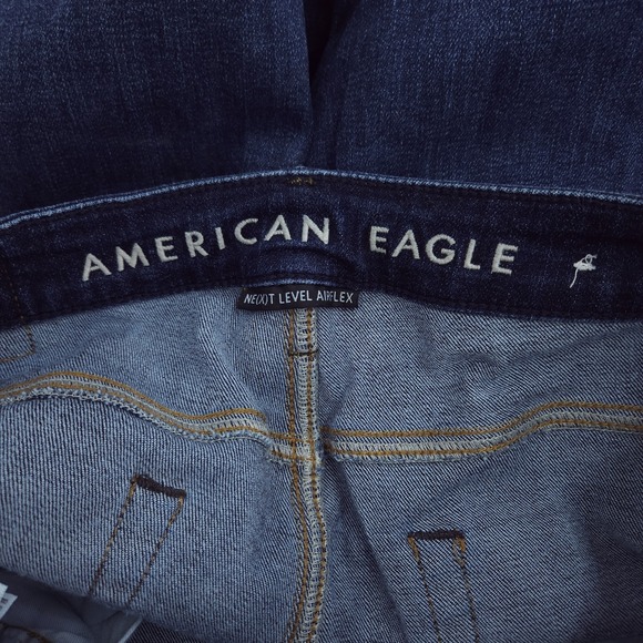 American Eagle Slim Taper Jeans Next Level Airflex Stretch Dark Wash 32 x 34 - Picture 12 of 14